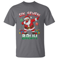 Six Seven Bruh Christmas T Shirt Funny Dabbing Santa 67 Meme Holiday Gag Gift - Wonder Print Shop