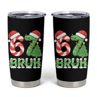 Funny 67 Bruh Christmas Tumbler Cup Candy Cane and Xmas Tree Six Seven Meme Holiday Lights - Wonder Print Shop