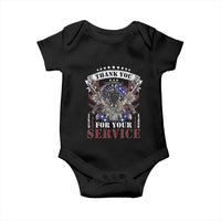 Patriotic Memorial Day Baby Onesie Thank You For Your Service Veterans Remembrance