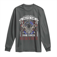 Patriotic Memorial Day Long Sleeve Shirt Thank You For Your Service Veterans Remembrance