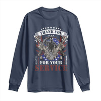 Patriotic Memorial Day Long Sleeve Shirt Thank You For Your Service Veterans Remembrance