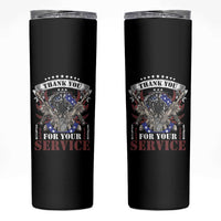 Patriotic Memorial Day Skinny Tumbler Thank You For Your Service Veterans Remembrance