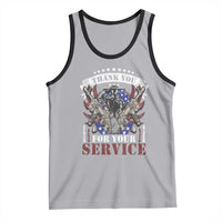 Patriotic Memorial Day Tank Top Thank You For Your Service Veterans Remembrance