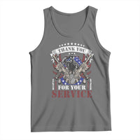 Patriotic Memorial Day Tank Top Thank You For Your Service Veterans Remembrance