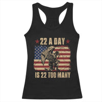 American Veteran Racerback Tank Top 22 A Day Is 22 Too Many Veteran Lives Matter