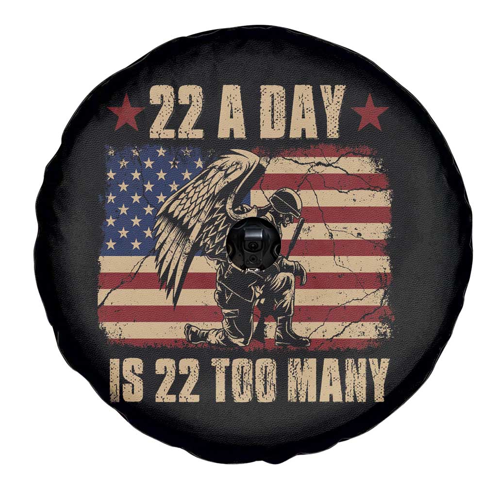American Veteran Spare Tire Cover 22 A Day Is 22 Too Many Veteran Lives Matter Help Veterans