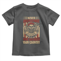 American Veteran Toddler T Shirt Never Underestimate An Old Man Who Defended Your Country