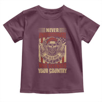 American Veteran Toddler T Shirt Never Underestimate An Old Man Who Defended Your Country