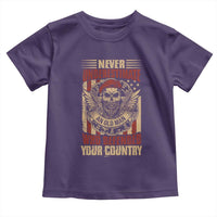 American Veteran Toddler T Shirt Never Underestimate An Old Man Who Defended Your Country