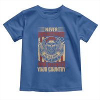 American Veteran Toddler T Shirt Never Underestimate An Old Man Who Defended Your Country