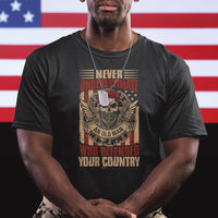 Never Underestimate An Old Man Who Defended Your Country T Shirt - Wonder Print Shop
