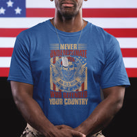 Never Underestimate An Old Man Who Defended Your Country T Shirt - Wonder Print Shop