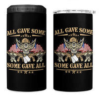 Patriotic Memorial Day 4 in 1 Can Cooler Tumbler All Gave Some Some Gave All Veterans Memorials Day US Flag
