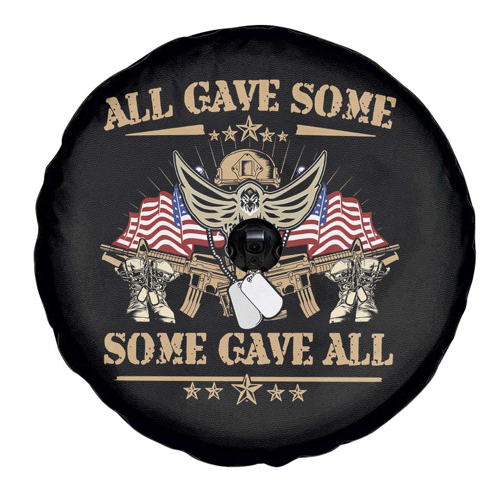 American Veteran Spare Tire Cover All Gave Some Some Gave All Veterans Memorials Day US Flag