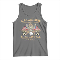 Patriotic Memorial Day Tank Top All Gave Some Some Gave All Veterans Memorials Day US Flag