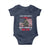 American Veteran Baby Onesie I May Not Have A PhD But Have A DD-214 US Bald Eagle