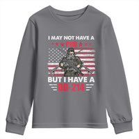 American Veteran Youth Sweatshirt I May Not Have A PhD But Have A DD-214 US Bald Eagle