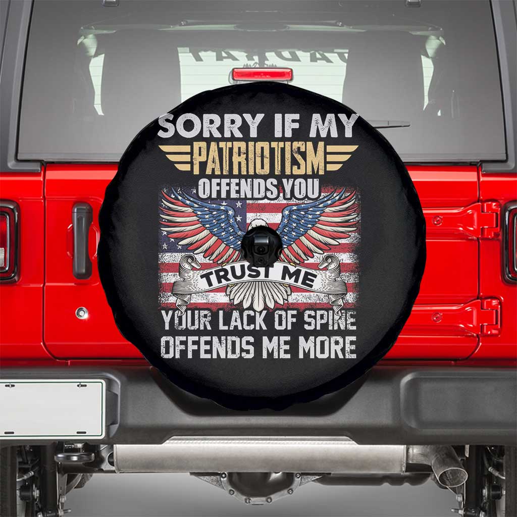American Patriotic Spare Tire Cover Funny Sorry If My Patriotism Offends You Veterans Patriotism