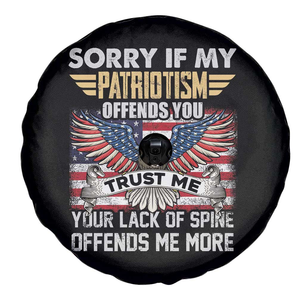 American Patriotic Spare Tire Cover Funny Sorry If My Patriotism Offends You Veterans Patriotism