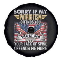 American Patriotic Spare Tire Cover Funny Sorry If My Patriotism Offends You Veterans Patriotism
