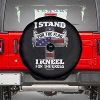 Patriotic Christian Spare Tire Cover I Stand For The Flag I Kneel For The Cross God American Flag Dog Tag