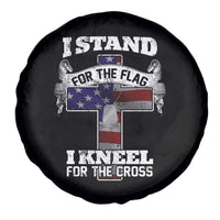 Patriotic Christian Spare Tire Cover I Stand For The Flag I Kneel For The Cross God American Flag Dog Tag