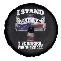 Patriotic Christian Spare Tire Cover I Stand For The Flag I Kneel For The Cross God American Flag Dog Tag