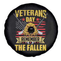 Veterans Day Spare Tire Cover Remember The Fallen US Flag Eagle Honor Heroes