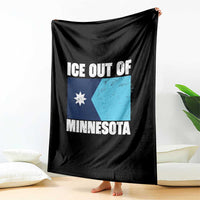 Ice Out Of Minnesota Throw Blanket State Flag Minneapolis Justice and Resistance