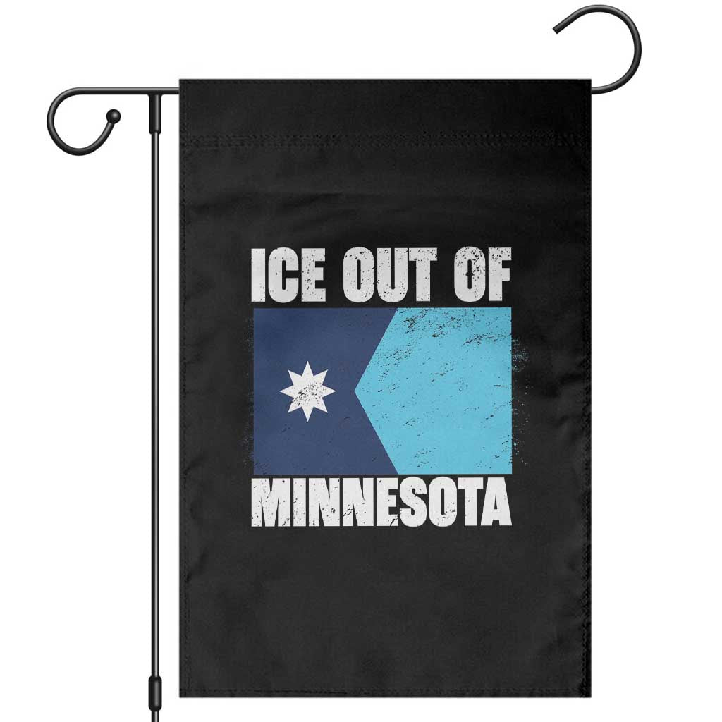 Ice Out Of Minnesota Garden Flag State Flag Minneapolis Justice and Resistance
