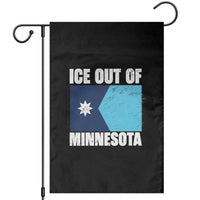Ice Out Of Minnesota Garden Flag State Flag Minneapolis Justice and Resistance
