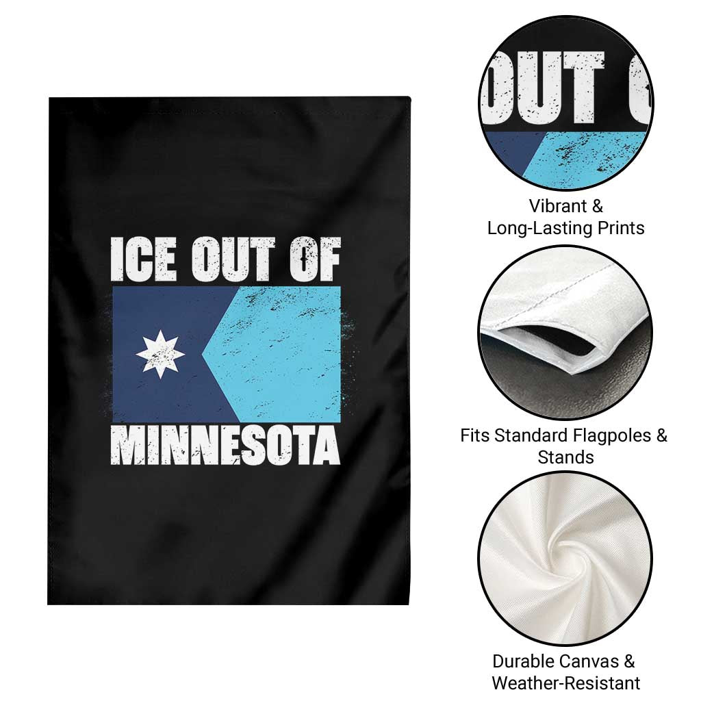 Ice Out Of Minnesota Garden Flag State Flag Minneapolis Justice and Resistance