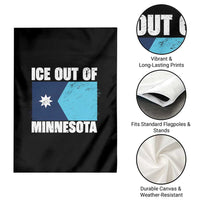Ice Out Of Minnesota Garden Flag State Flag Minneapolis Justice and Resistance