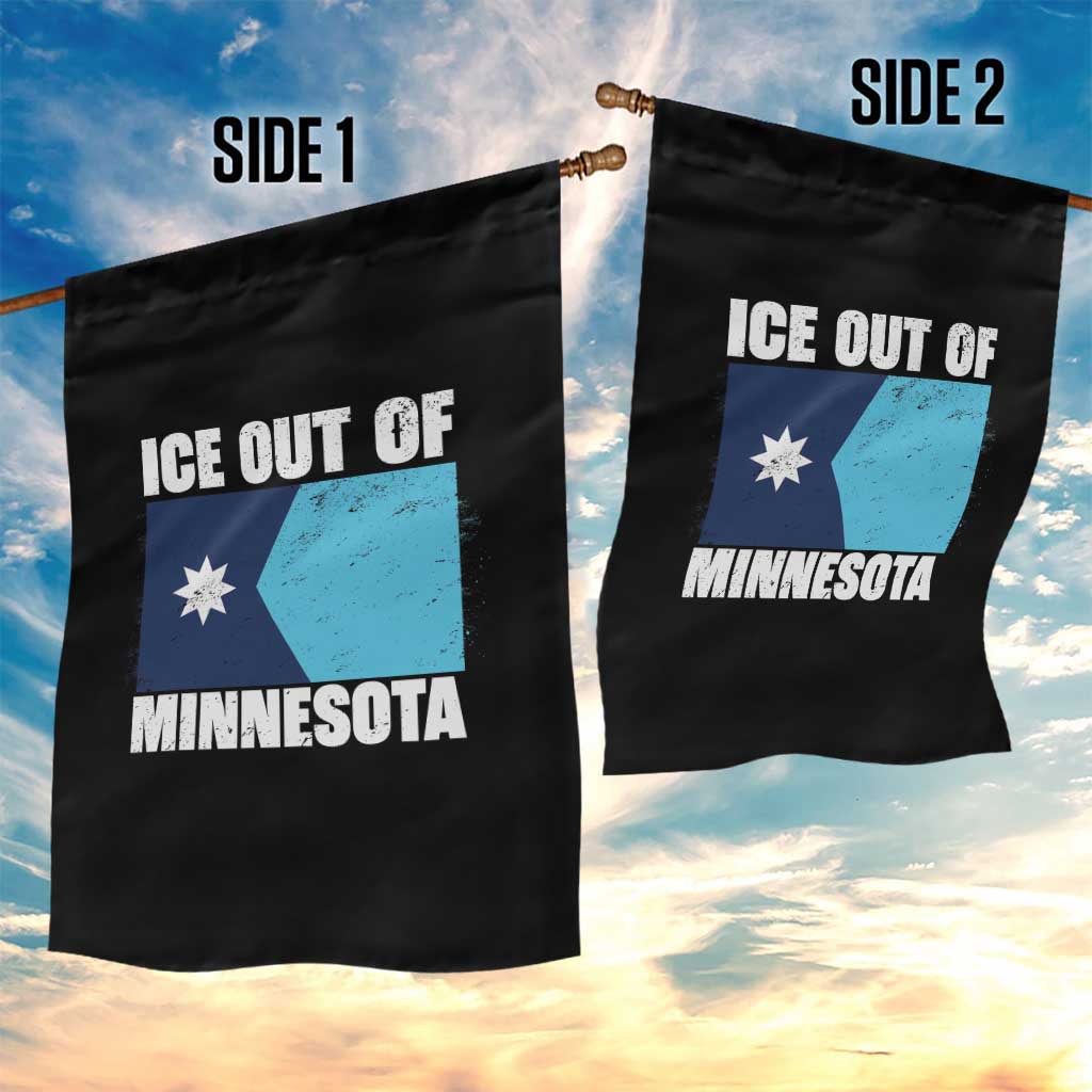Ice Out Of Minnesota Garden Flag State Flag Minneapolis Justice and Resistance