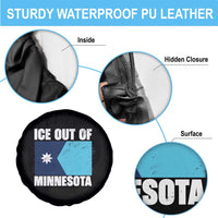 Ice Out Of Minnesota Spare Tire Cover State Flag Minneapolis Justice and Resistance