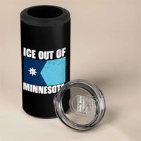 Ice Out Of Minnesota 4 in 1 Can Cooler Tumbler State Flag Minneapolis Justice and Resistance