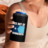 Ice Out Of Minnesota 4 in 1 Can Cooler Tumbler State Flag Minneapolis Justice and Resistance