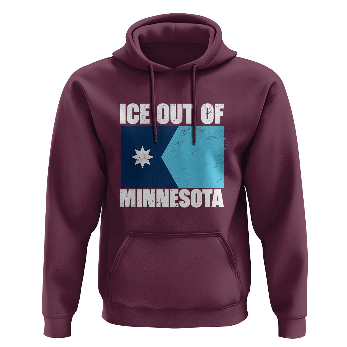 Ice Out Of Minnesota Hoodie State Flag Minneapolis Justice and Resistance