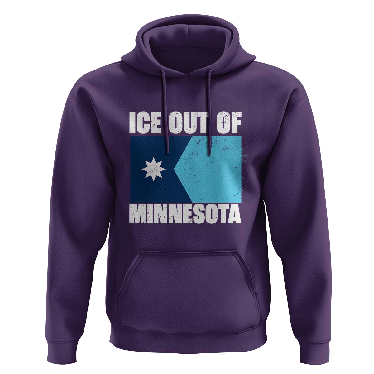 Ice Out Of Minnesota Hoodie State Flag Minneapolis Justice and Resistance