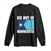 Ice Out Of Minnesota Long Sleeve Shirt State Flag Minneapolis Justice and Resistance