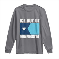 Ice Out Of Minnesota Long Sleeve Shirt State Flag Minneapolis Justice and Resistance
