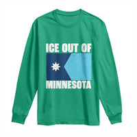 Ice Out Of Minnesota Long Sleeve Shirt State Flag Minneapolis Justice and Resistance