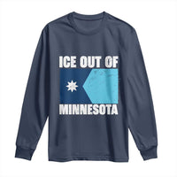 Ice Out Of Minnesota Long Sleeve Shirt State Flag Minneapolis Justice and Resistance