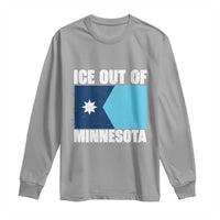 Ice Out Of Minnesota Long Sleeve Shirt State Flag Minneapolis Justice and Resistance
