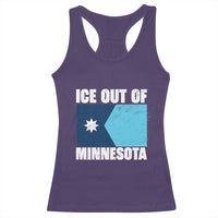 Ice Out Of Minnesota Racerback Tank Top State Flag Minneapolis Justice and Resistance
