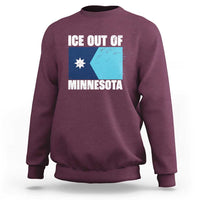 Ice Out Of Minnesota Sweatshirt State Flag Minneapolis Justice and Resistance