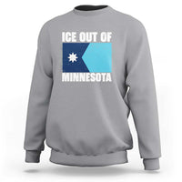 Ice Out Of Minnesota Sweatshirt State Flag Minneapolis Justice and Resistance