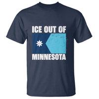 Ice Out Of Minnesota T Shirt State Flag Minneapolis Justice and Resistance