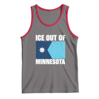 Ice Out Of Minnesota Tank Top State Flag Minneapolis Justice and Resistance