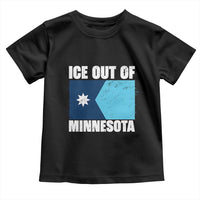 Ice Out Of Minnesota Toddler T Shirt State Flag Minneapolis Justice and Resistance